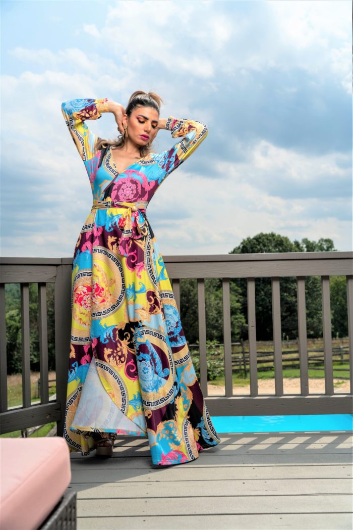 Long Sleeve Print Maxi Dress – Critique Boutique